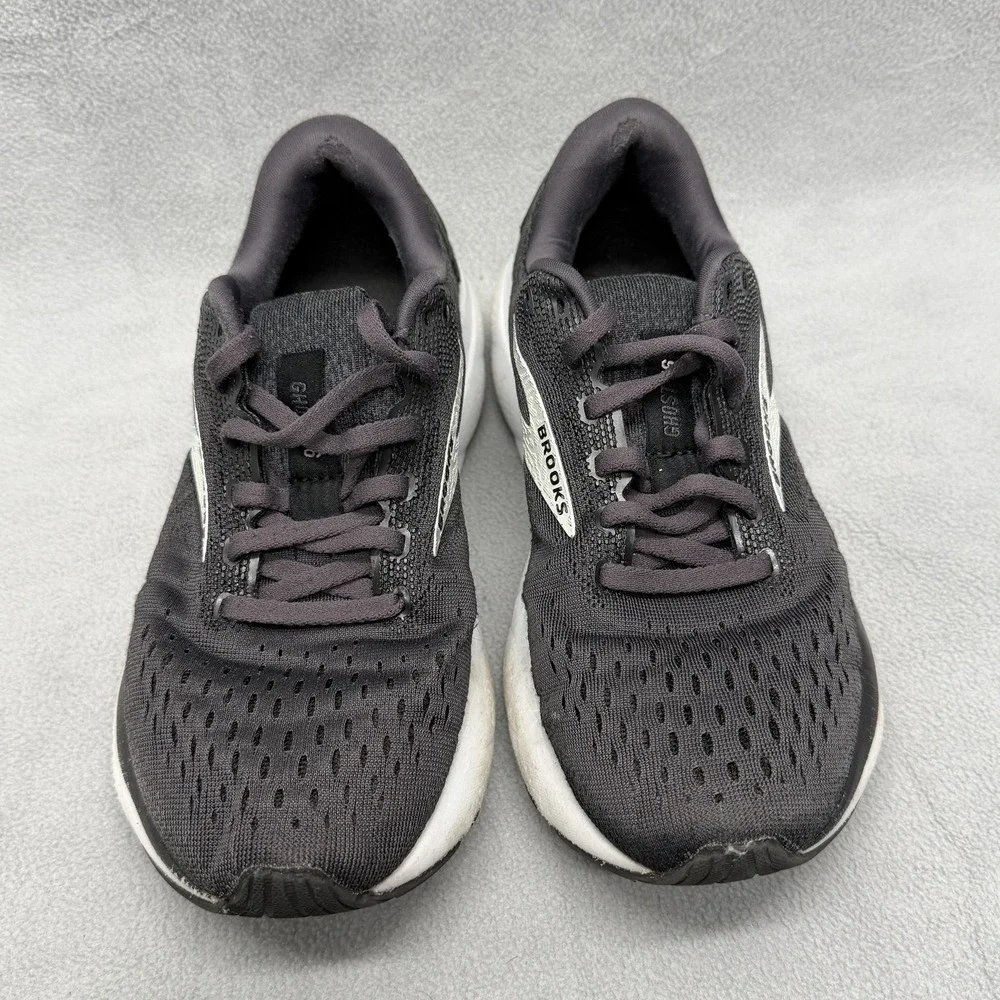 Brooks Ghost 16 Running Shoes Womens Size 7 Black‎ Cushioned Neutral 1204071B090